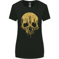 A Skull Dripping in Gold Womens Wider Cut T-Shirt Black