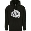 A Skull Made of Cats Childrens Kids Hoodie Black