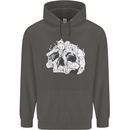A Skull Made of Cats Childrens Kids Hoodie Storm Grey
