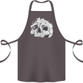A Skull Made of Cats Cotton Apron 100% Organic Dark Grey