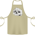 A Skull Made of Cats Cotton Apron 100% Organic Khaki