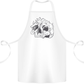 A Skull Made of Cats Cotton Apron 100% Organic White