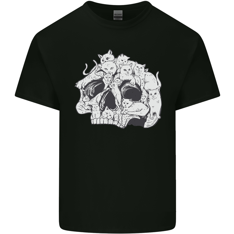 A Skull Made of Cats Kids T-Shirt Childrens Black
