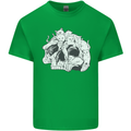 A Skull Made of Cats Kids T-Shirt Childrens Irish Green