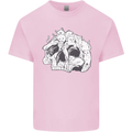A Skull Made of Cats Kids T-Shirt Childrens Light Pink