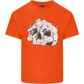 A Skull Made of Cats Kids T-Shirt Childrens Orange
