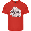A Skull Made of Cats Kids T-Shirt Childrens Red