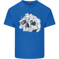 A Skull Made of Cats Kids T-Shirt Childrens Royal Blue