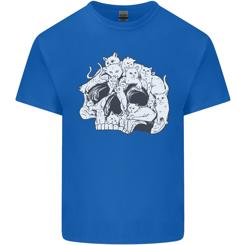 A Skull Made of Cats Kids T-Shirt Childrens Royal Blue
