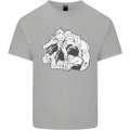 A Skull Made of Cats Kids T-Shirt Childrens Sports Grey