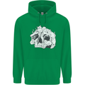 A Skull Made of Cats Mens 80% Cotton Hoodie Irish Green