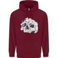 A Skull Made of Cats Mens 80% Cotton Hoodie Maroon
