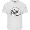A Skull Made of Cats Mens Cotton T-Shirt Tee Top White