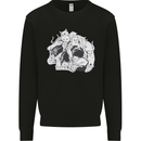 A Skull Made of Cats Mens Sweatshirt Jumper Black
