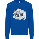 A Skull Made of Cats Mens Sweatshirt Jumper Royal Blue