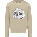 A Skull Made of Cats Mens Sweatshirt Jumper Sand