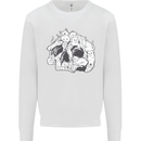 A Skull Made of Cats Mens Sweatshirt Jumper White