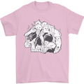 A Skull Made of Cats Mens T-Shirt Cotton Gildan Light Pink
