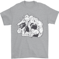 A Skull Made of Cats Mens T-Shirt Cotton Gildan Sports Grey