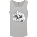 A Skull Made of Cats Mens Vest Tank Top Sports Grey
