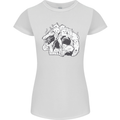 A Skull Made of Cats Womens Petite Cut T-Shirt White