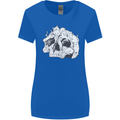 A Skull Made of Cats Womens Wider Cut T-Shirt Royal Blue