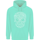 A Skull Made with Bicycles Cyclist Cycling Childrens Kids Hoodie Peppermint
