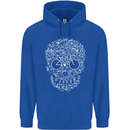 A Skull Made with Bicycles Cyclist Cycling Childrens Kids Hoodie Royal Blue