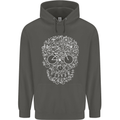 A Skull Made with Bicycles Cyclist Cycling Childrens Kids Hoodie Storm Grey