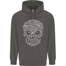 A Skull Made with Bicycles Cyclist Cycling Childrens Kids Hoodie Storm Grey