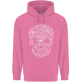 A Skull Made with Bicycles Cyclist Cycling Mens 80% Cotton Hoodie Azelea