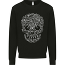 A Skull Made with Bicycles Cyclist Cycling Mens Sweatshirt Jumper Black
