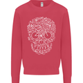 A Skull Made with Bicycles Cyclist Cycling Mens Sweatshirt Jumper Heliconia