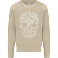 A Skull Made with Bicycles Cyclist Cycling Mens Sweatshirt Jumper Sand