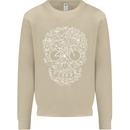 A Skull Made with Bicycles Cyclist Cycling Mens Sweatshirt Jumper Sand
