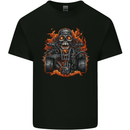 A Skull Quad Bike Rider ATV Off Roading Biker Kids T-Shirt Childrens Black