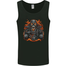 A Skull Quad Bike Rider ATV Off Roading Biker Mens Vest Tank Top Black