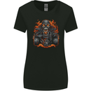 A Skull Quad Bike Rider ATV Off Roading Biker Womens Wider Cut T-Shirt Black