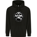 A Skull in Thorns Gothic Christ Jesus Childrens Kids Hoodie Black