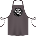A Skull in Thorns Gothic Christ Jesus Cotton Apron 100% Organic Dark Grey