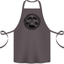 A Skull in Thorns Gothic Christ Jesus Cotton Apron 100% Organic Dark Grey