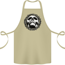 A Skull in Thorns Gothic Christ Jesus Cotton Apron 100% Organic Khaki