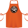 A Skull in Thorns Gothic Christ Jesus Cotton Apron 100% Organic Orange
