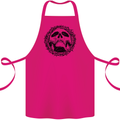 A Skull in Thorns Gothic Christ Jesus Cotton Apron 100% Organic Pink
