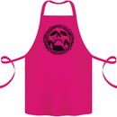 A Skull in Thorns Gothic Christ Jesus Cotton Apron 100% Organic Pink