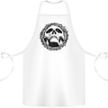 A Skull in Thorns Gothic Christ Jesus Cotton Apron 100% Organic White