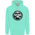 A Skull in Thorns Gothic Christ Jesus Mens 80% Cotton Hoodie Peppermint