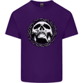 A Skull in Thorns Gothic Christ Jesus Mens Cotton T-Shirt Tee Top Purple