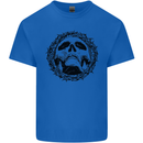 A Skull in Thorns Gothic Christ Jesus Mens Cotton T-Shirt Tee Top Royal Blue