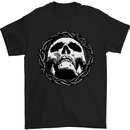 A Skull in Thorns Gothic Christ Jesus Mens T-Shirt Cotton Gildan Black